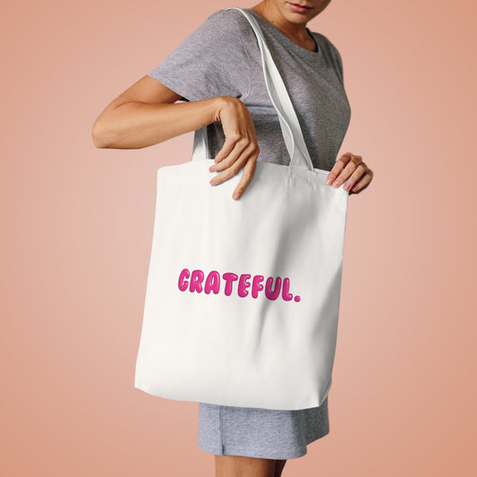 Cotton Tote Bag - Grateful