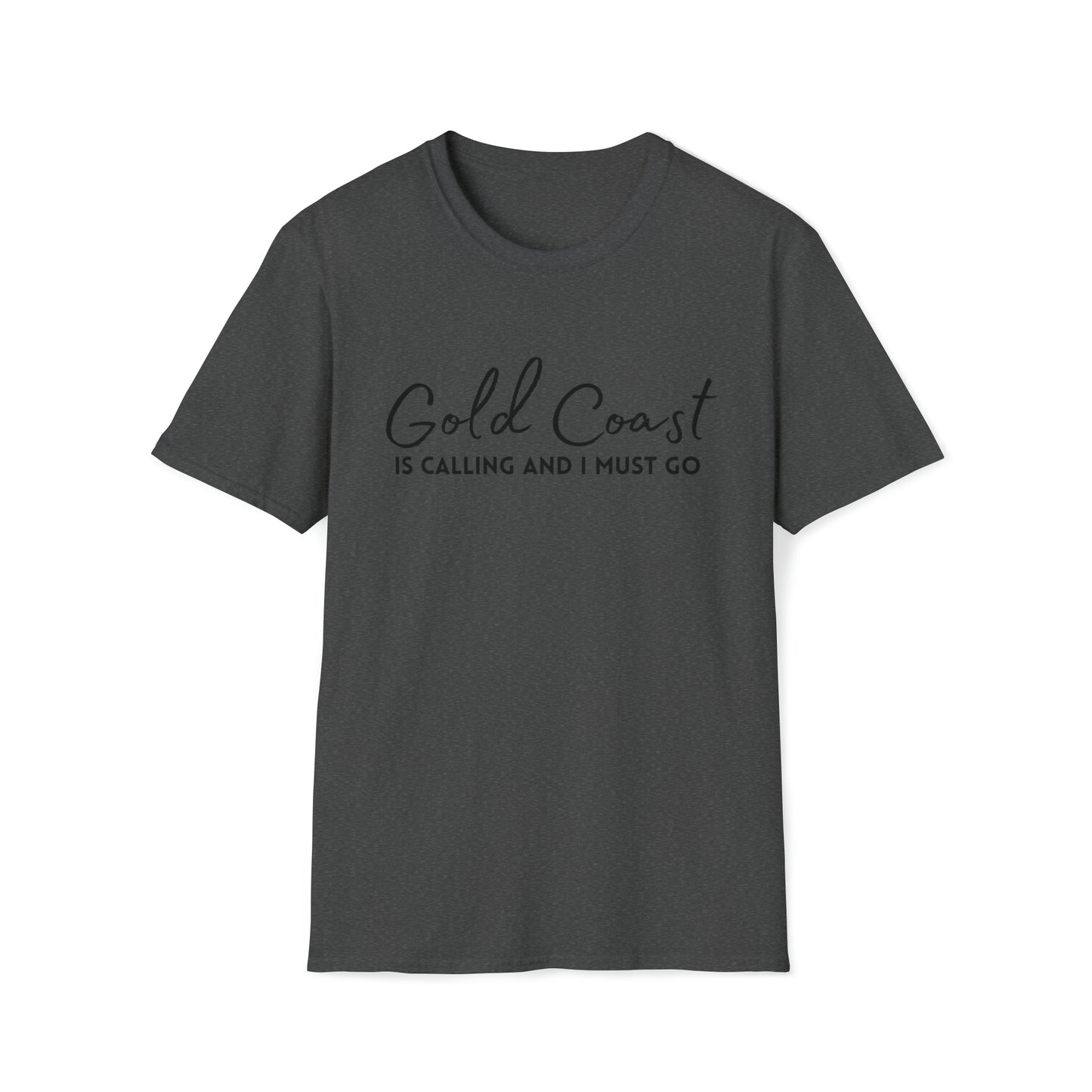 GOLD COAST is calling travel tshirt - Unisex Softstyle T-Shirt