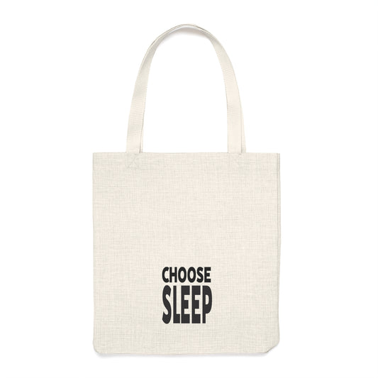 Polyester Tote Bag - Choose Sleep